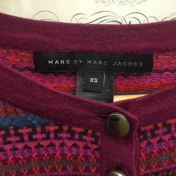 Marc Jacobs sweater- multicolor stripe w ruffle - Picture 2 of 6